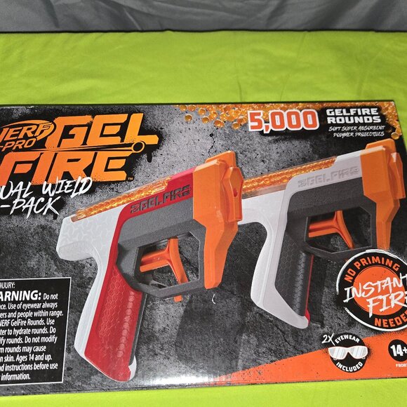 Nerf Pro Gelfire Dual Wield Pack, 2 Blasters, 5000 Gelfire Rounds - Picture 3 of 13